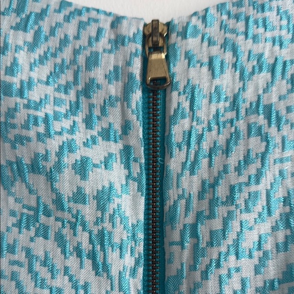 The Limited 8 Blue Patterned Sleeveless Dress - Picture 3 of 7